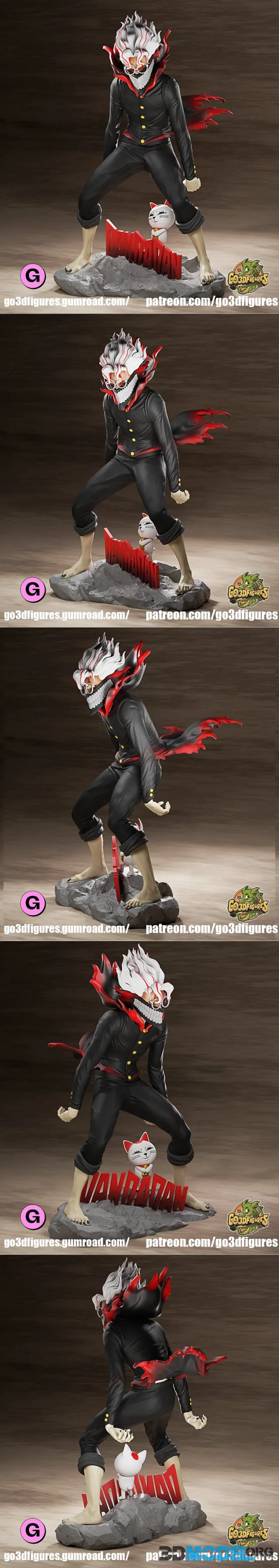 Go3DFigures - Dandadan - Okarun – Printable