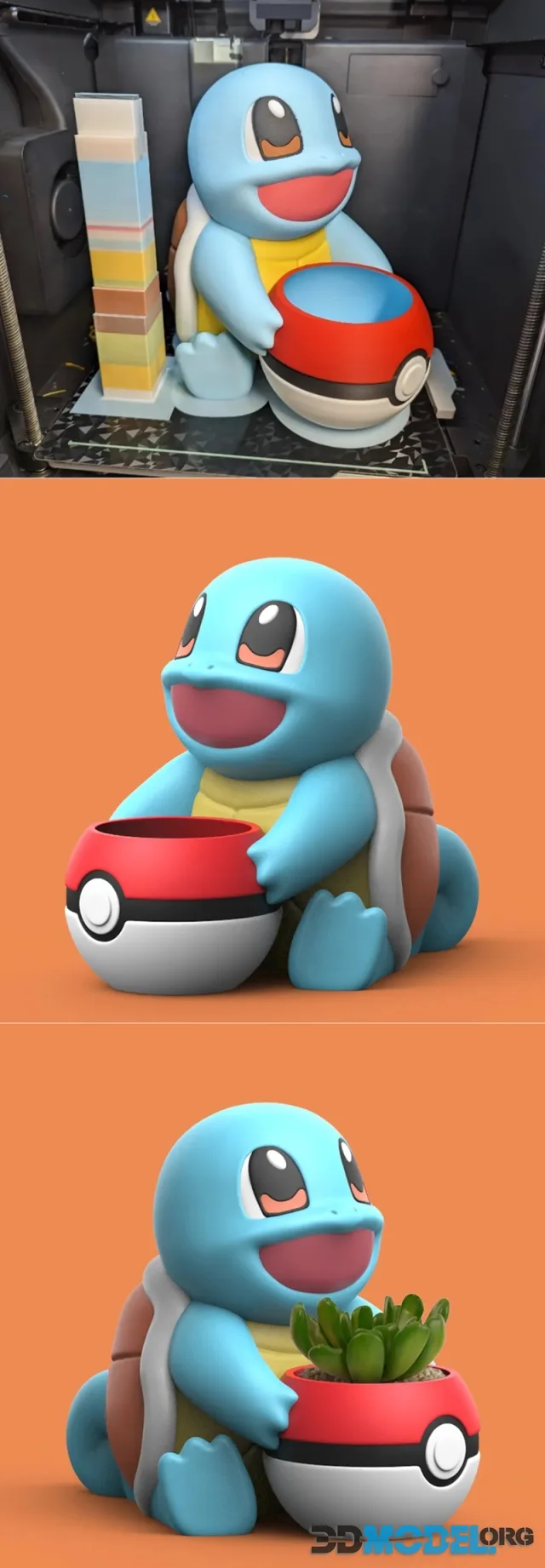 Squirtle Planter – Printable
