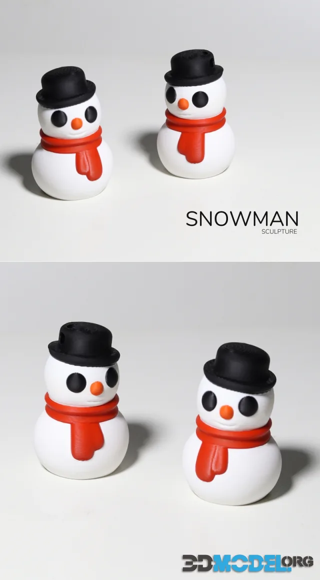 Snowman Sculpture – Printable