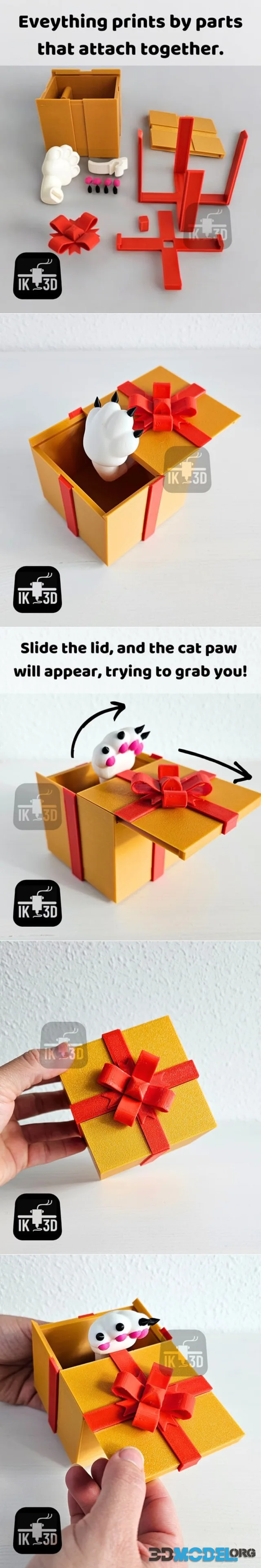 Surprise Gift Box - Cat Paw – Printable