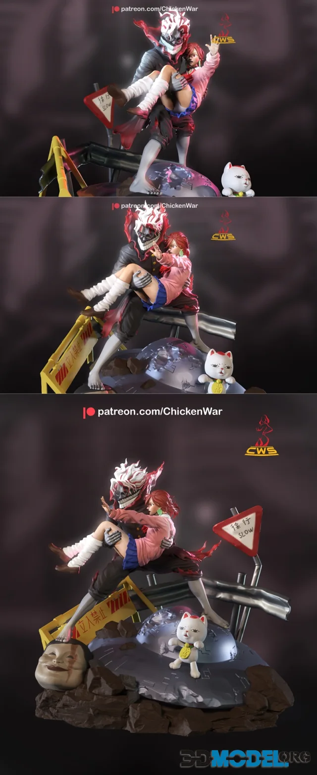 CW Studio - Dandadan - Momo Ayase and Okarun – Printable