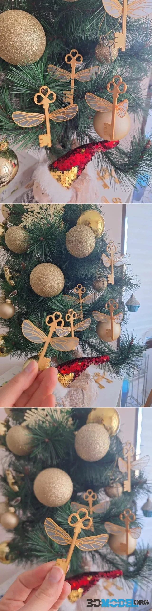 Harry Potter Flying Key Christmas tree ornaments – Printable