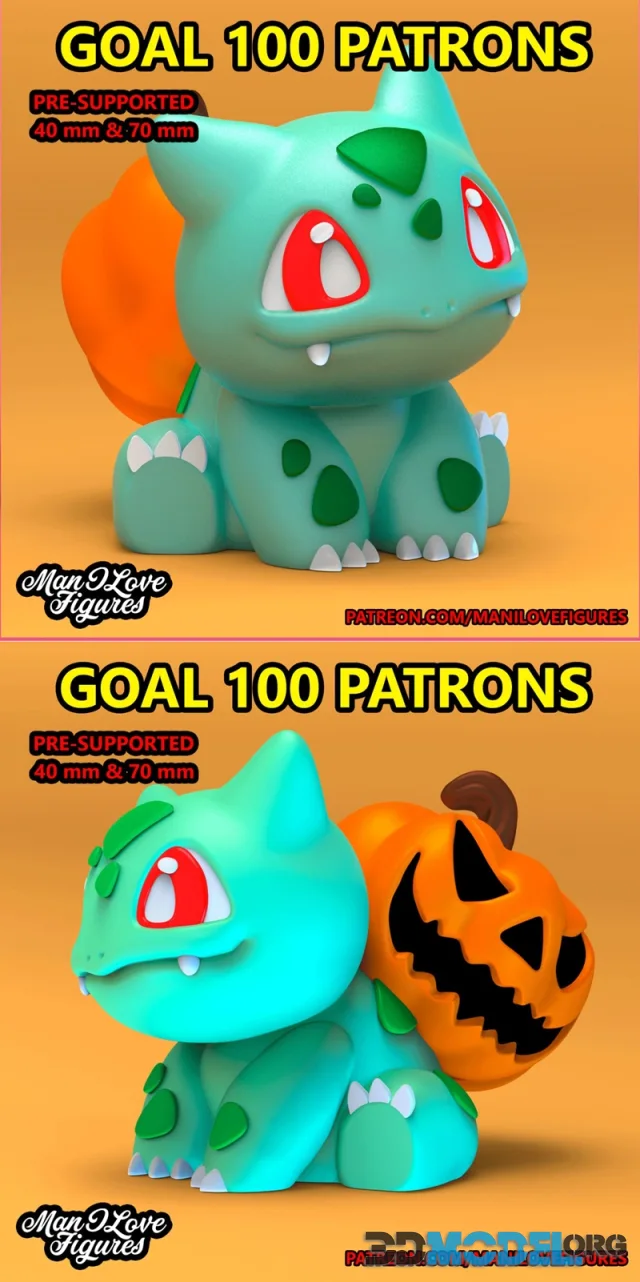 Man I Love Figures - Bulbasaur – Printable
