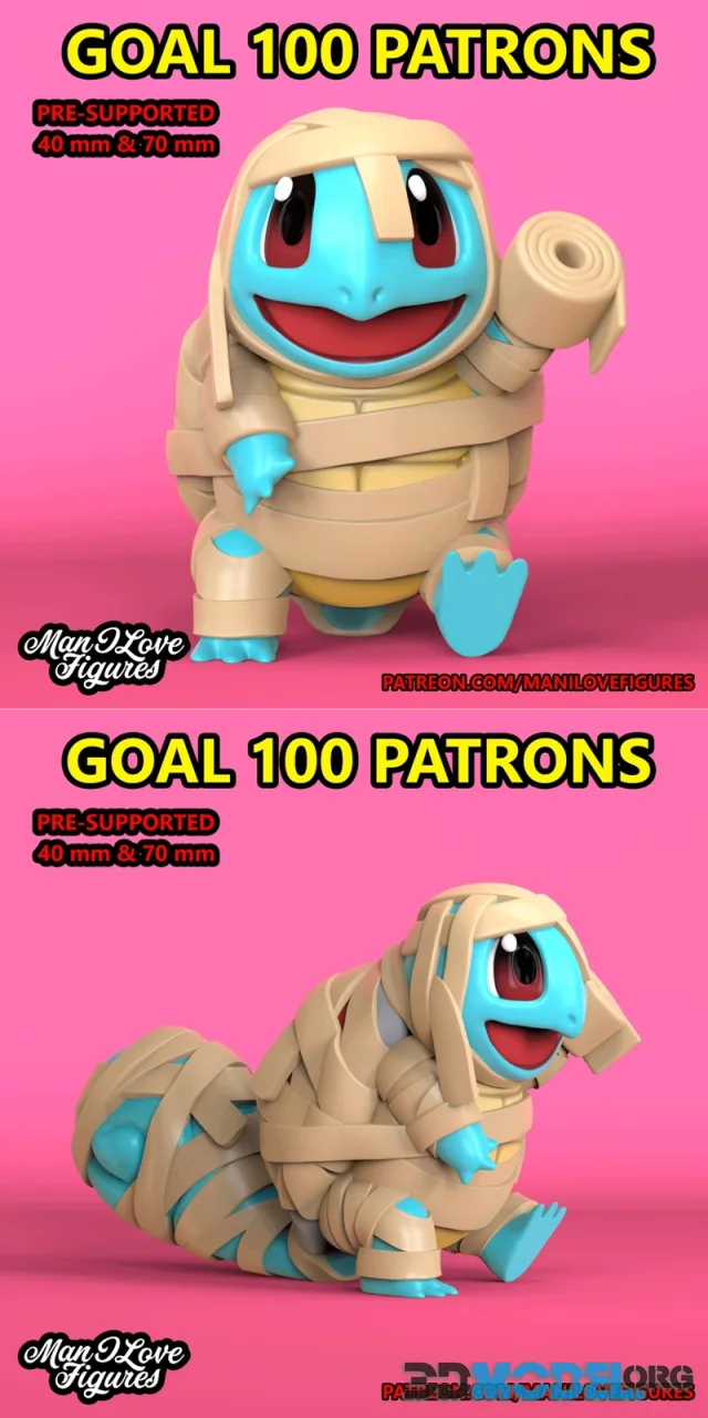 Man I Love Figures - Squirtle – Printable