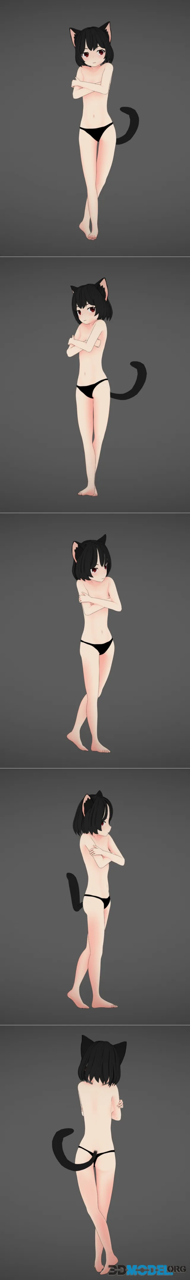 Anime Catgirl – Printable