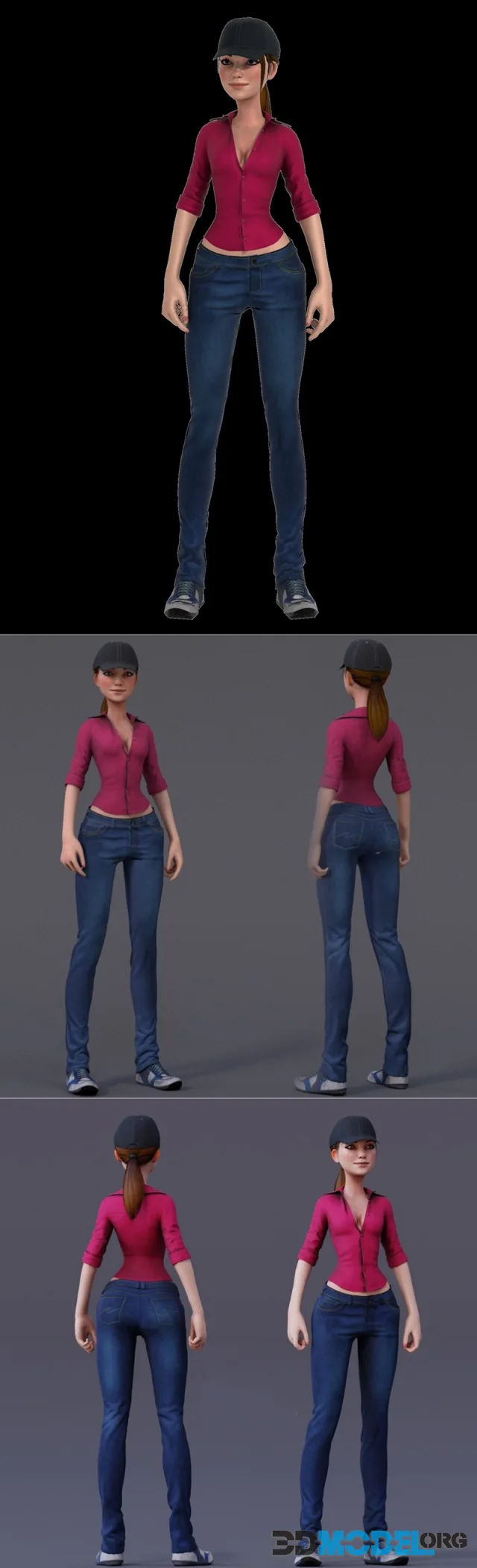 Kristen Cartoon Girl v2 – Printable