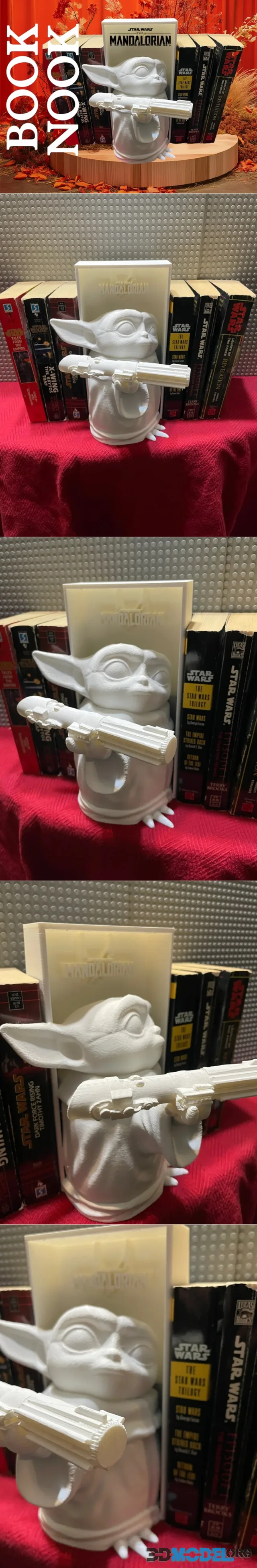 Star Wars Grogu Mandalorian Book Nook – Printable