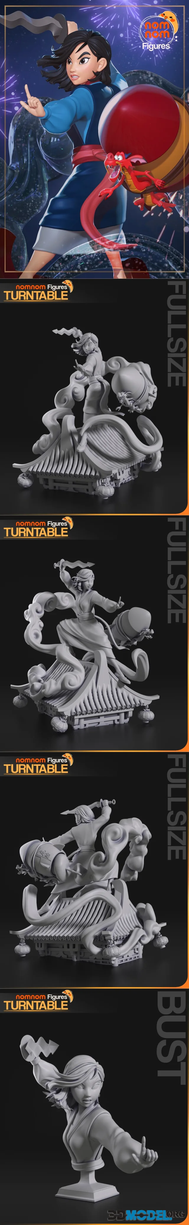 Nomnom Figures - Mulan – Printable