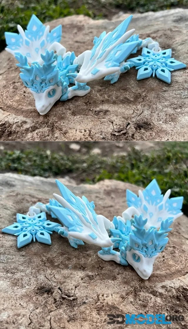 Baby Snowflake Dragon – Printable