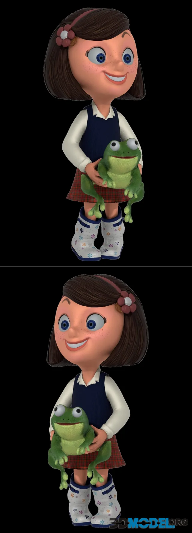Girl With Frog 2 – Printable