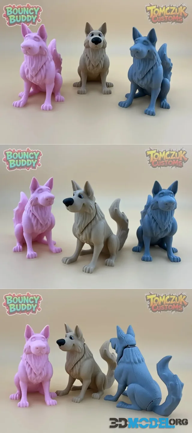 Bouncy Buddies - German Shepherd – Printable