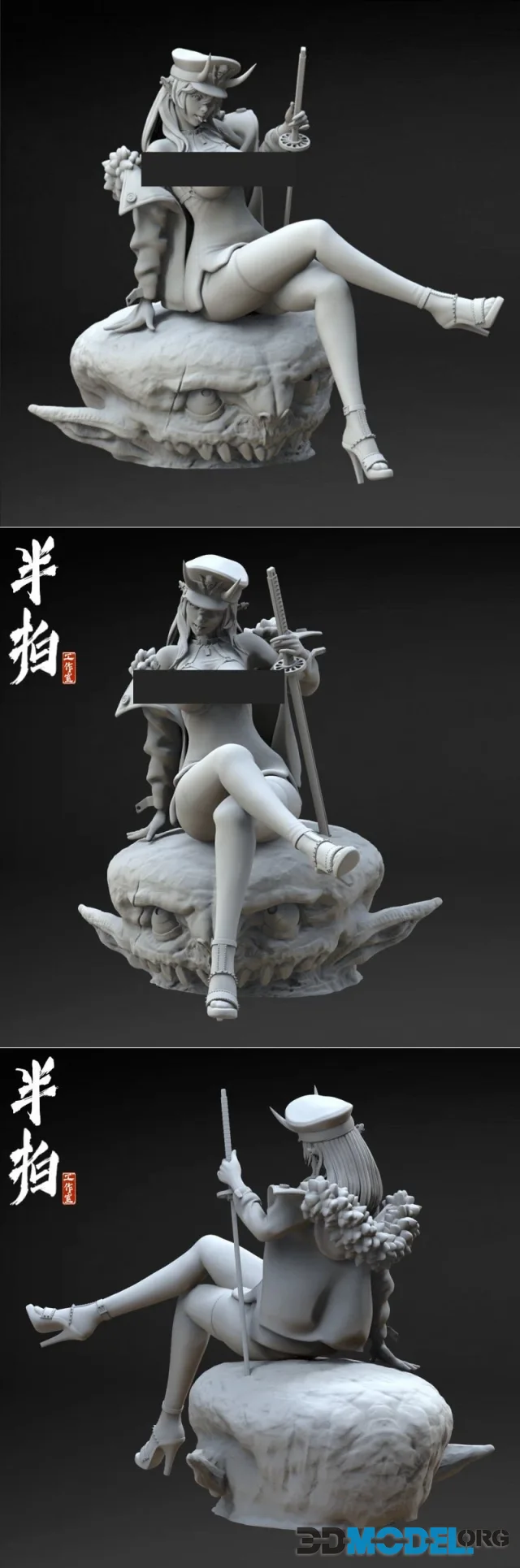 Demon Girl Sexy Commander – Printable