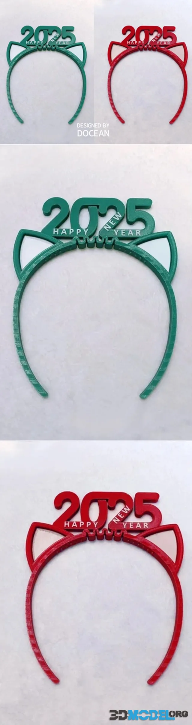 2025 new year headband hairband – Printable