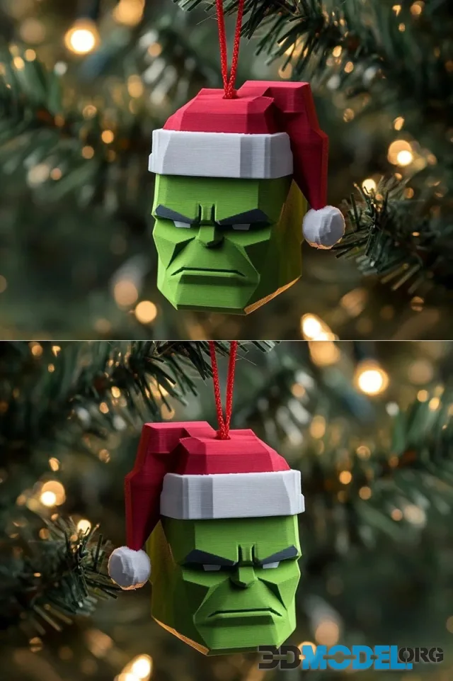 Hulk Christmas Tree Ornament – Printable