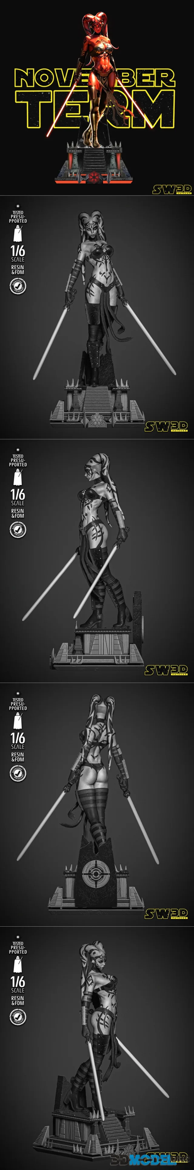 SW3D - Darth Talon Sculpture – Printable