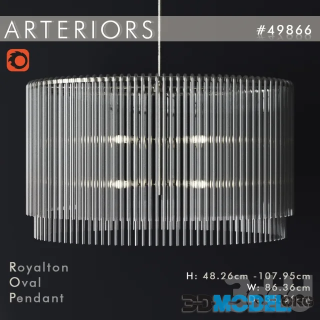 Arteriors Royalton Oval Pendant lamp