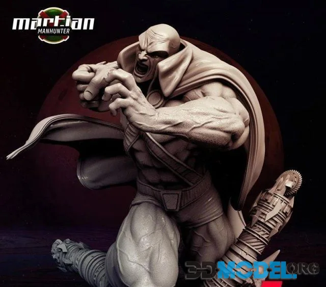 B3DSERK – Martian Manhunter Sculpture