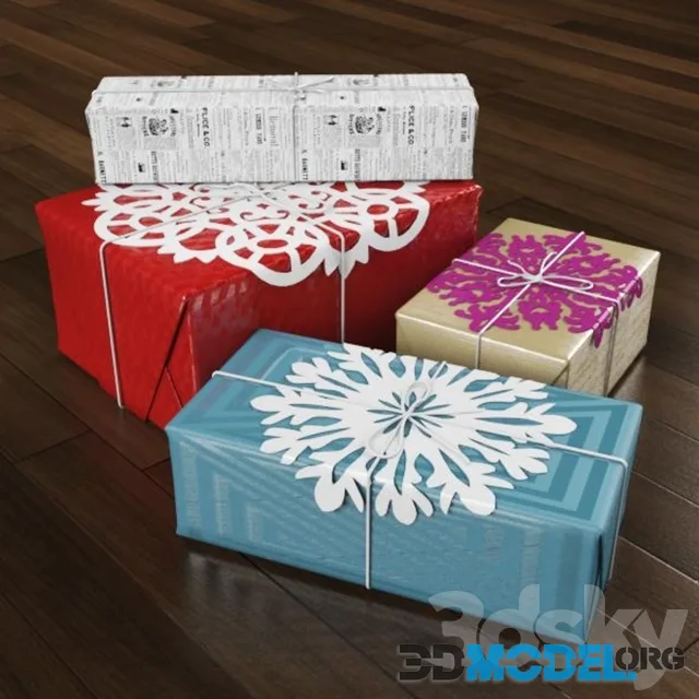 Boxes wrapped gift box