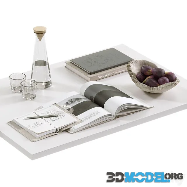 Coffee table decor set 004