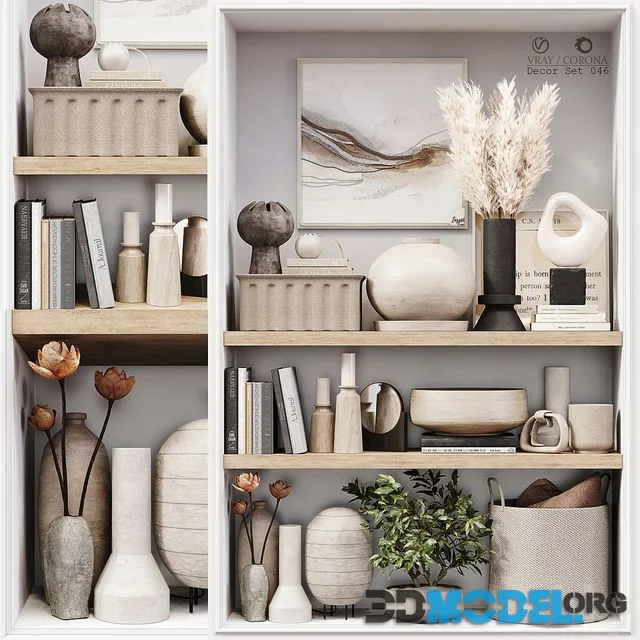 Decor Set 046 with vases