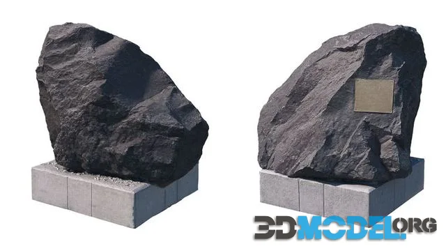 Memorial stone Scan (PBR)