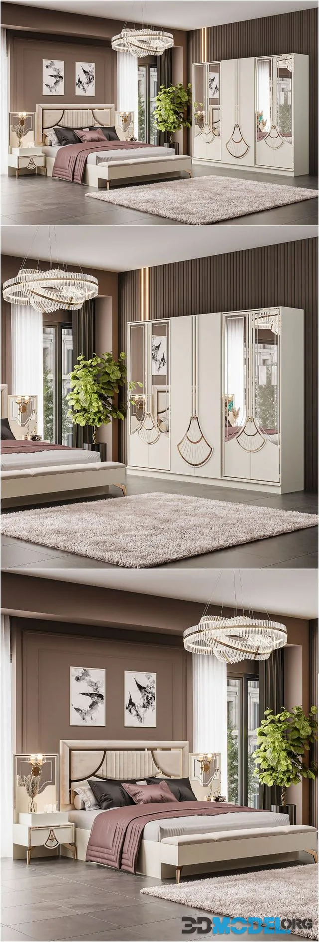 Modern classic bed furniture 001