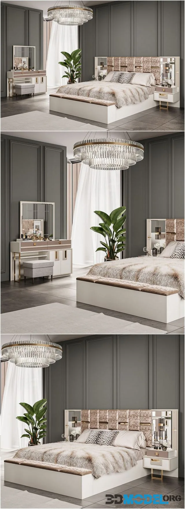Modern classic bed furniture 002