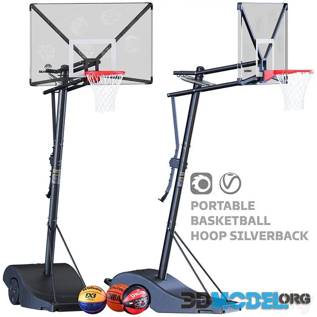 Portable Basketball Hoop Silverback