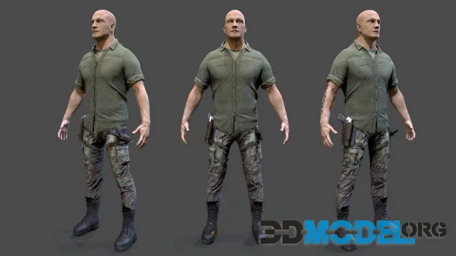 Soldier Low-poly (PBR)