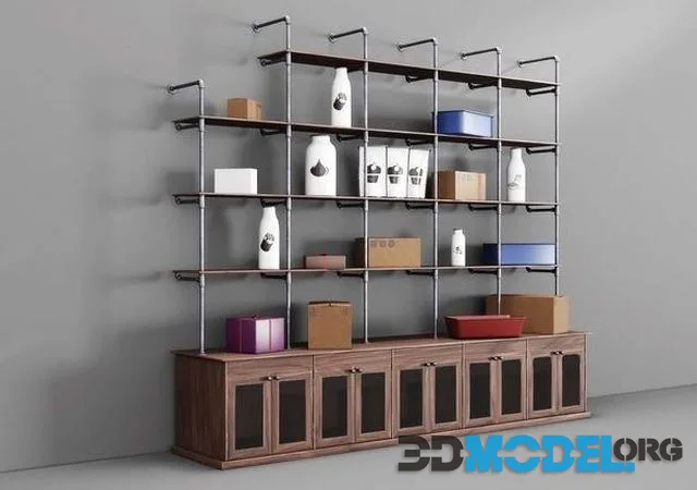 Wall Wood Stand (PBR)