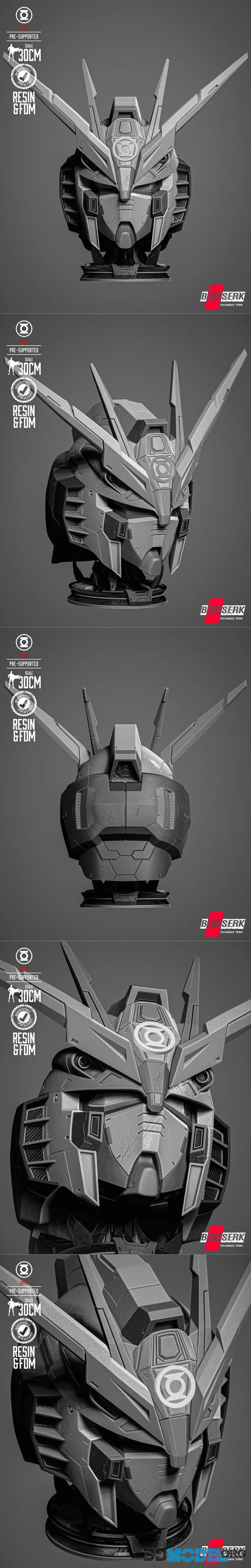 B3DSERK - Gundam Portrait Bust – Printable