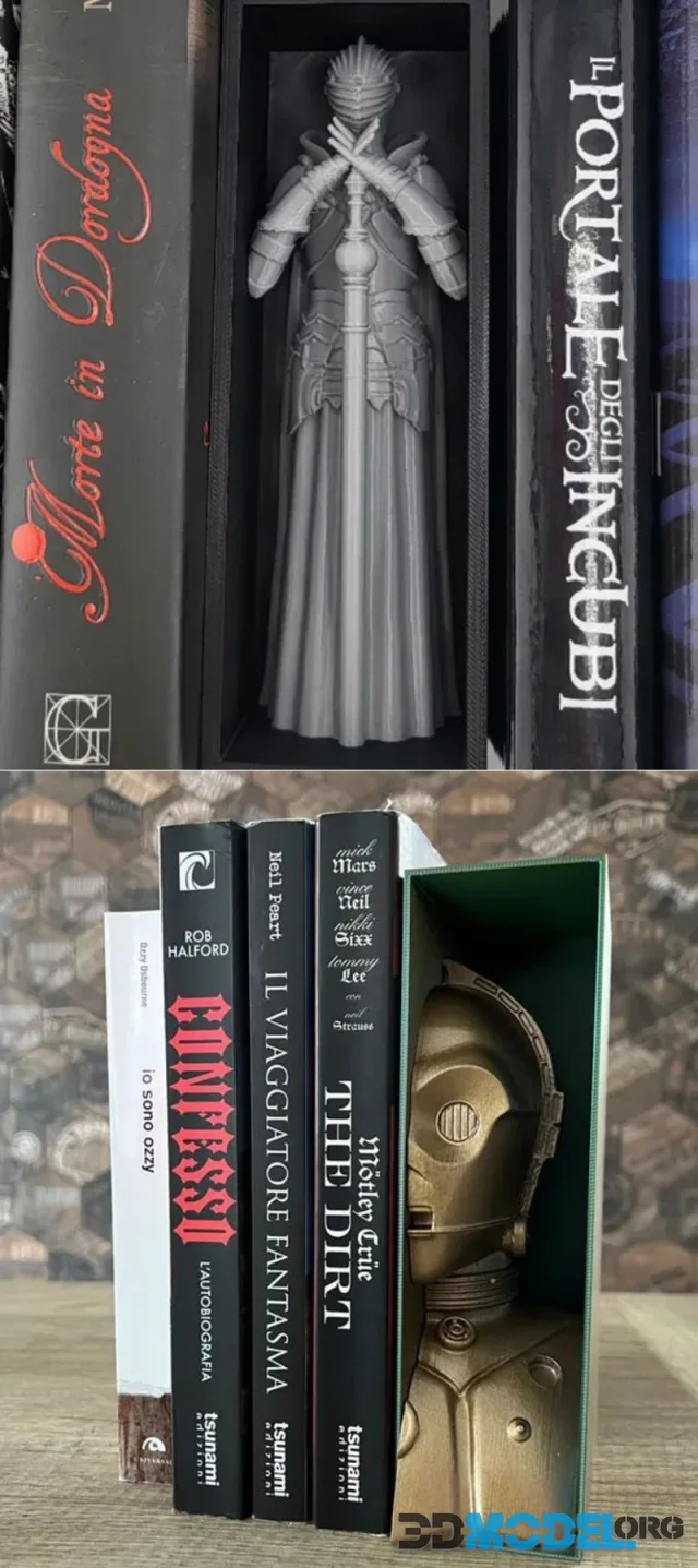 Queen HP Book Nook and C3PO Book Nook – Printable