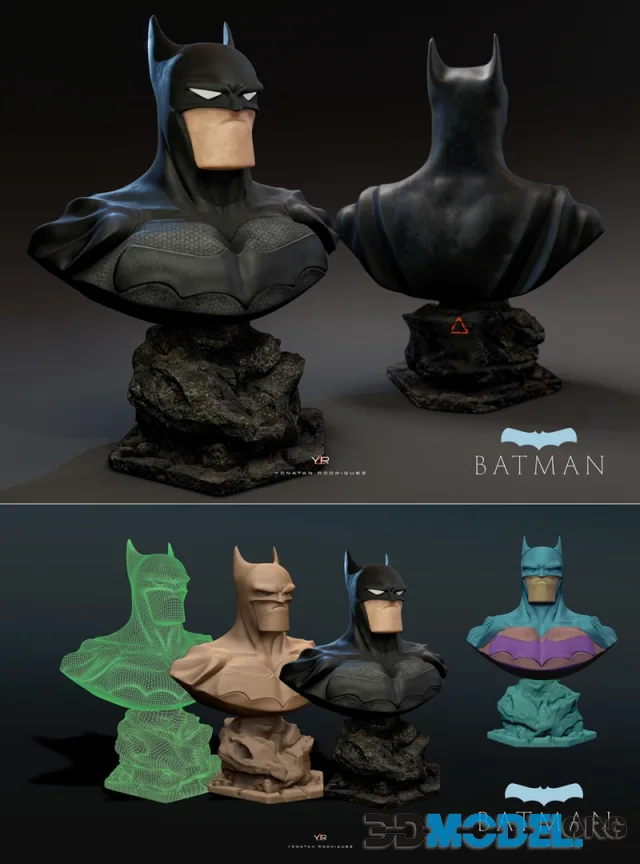 YR3Design - Batman Bust – Printable