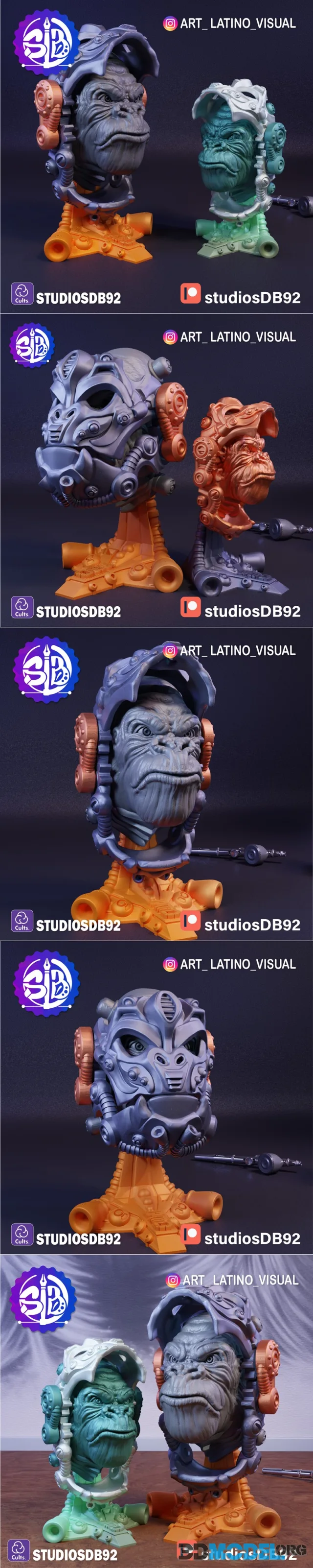 Mechanical Gorilla 3mf - Flexi – Printable