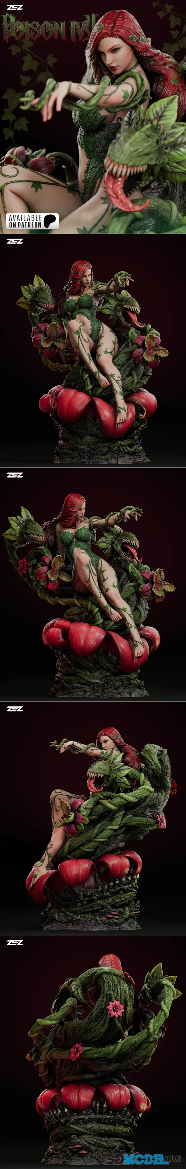 ZEZ Studios - Poison Ivy Sculpture and Bust – Printable