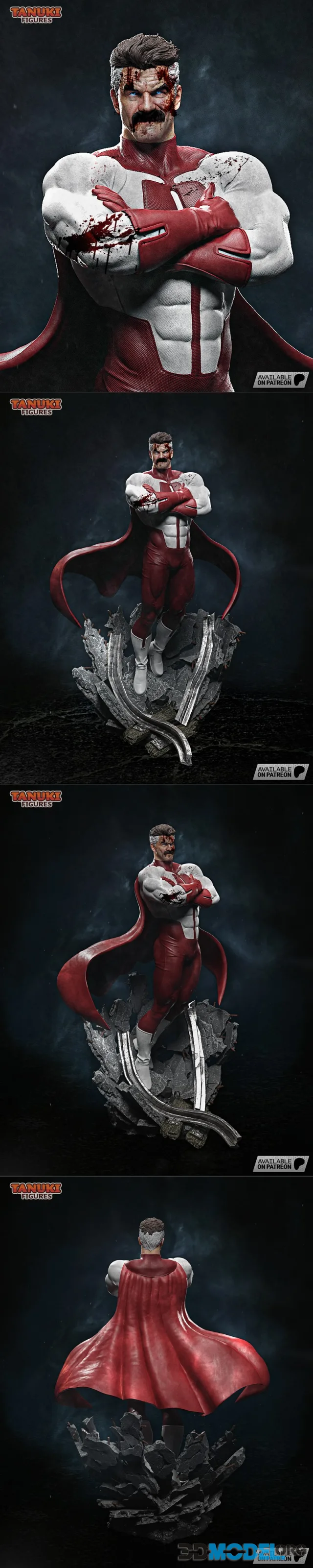 Tanuki Figures - OmniMan Sculpture and Bust – Printable