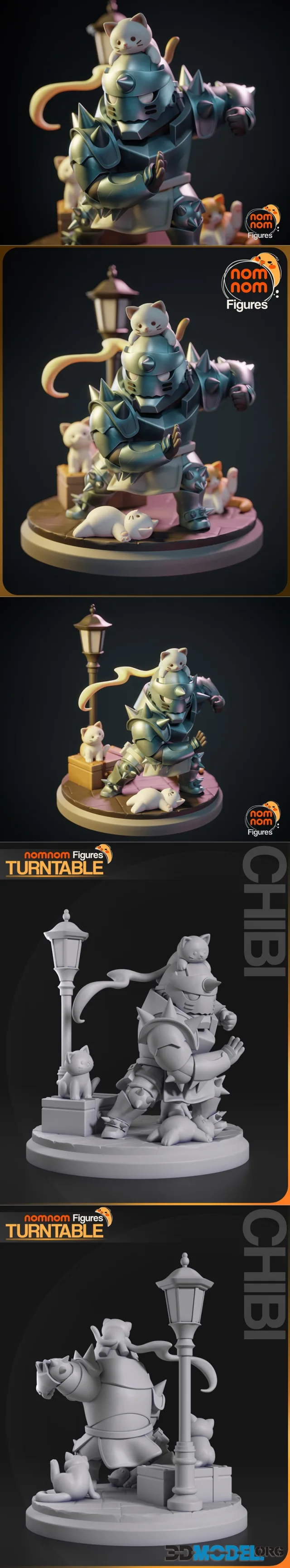 Nomnom Figures - Chibi Alphonse Elric from Full Metal Alchemist – Printable