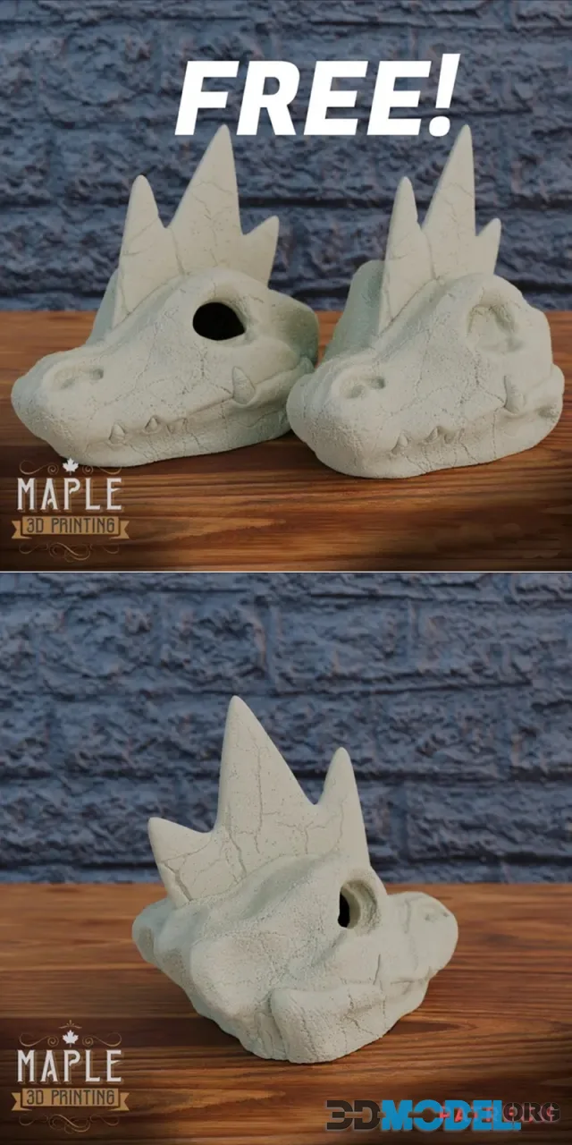 Feraligatr Skull - Solid and Hollow - Pokemon – Printable