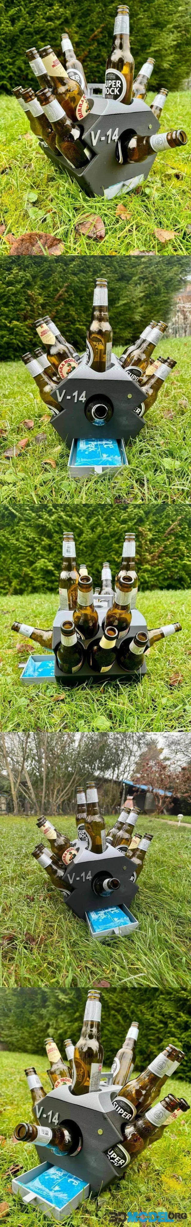Engine Block Beverage Cooler V-14 – Printable