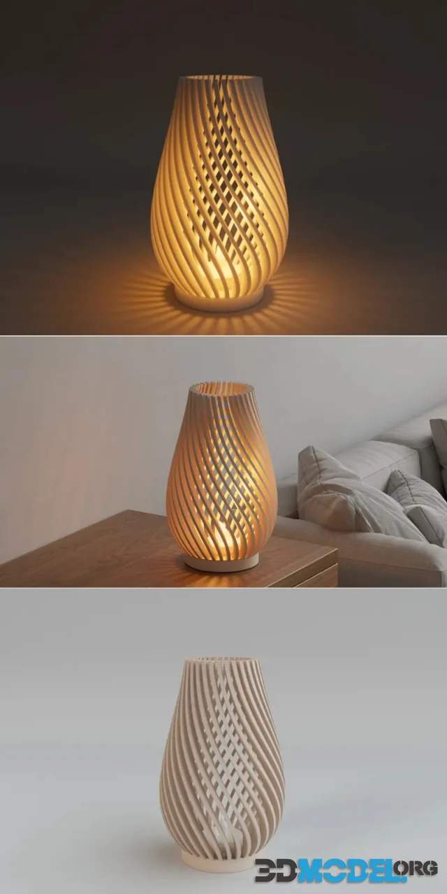 Rotary line tealight holder – Printable
