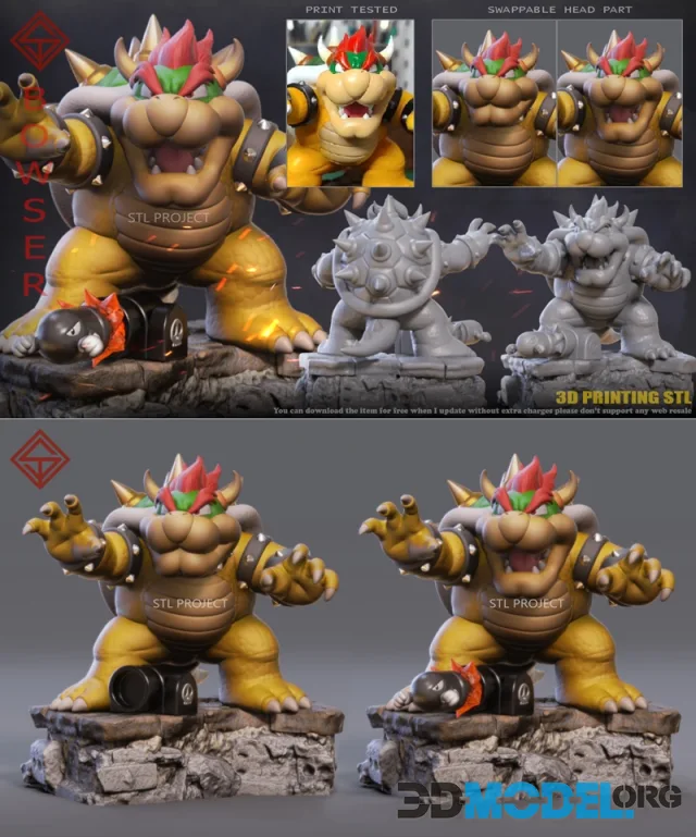 STL Project - Bowser – Printable