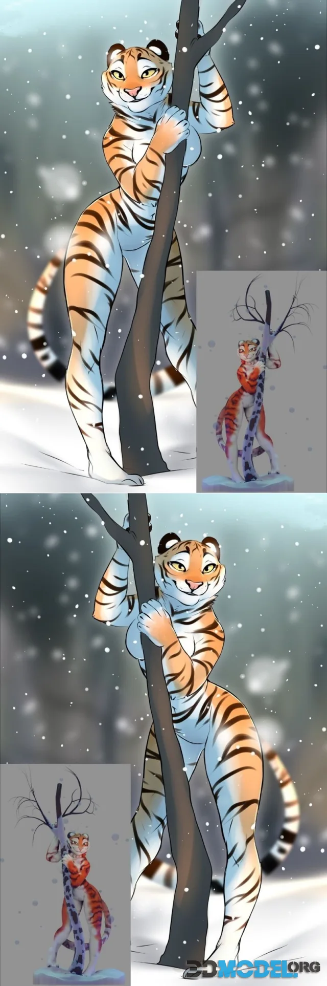 Furry Tiger – Printable