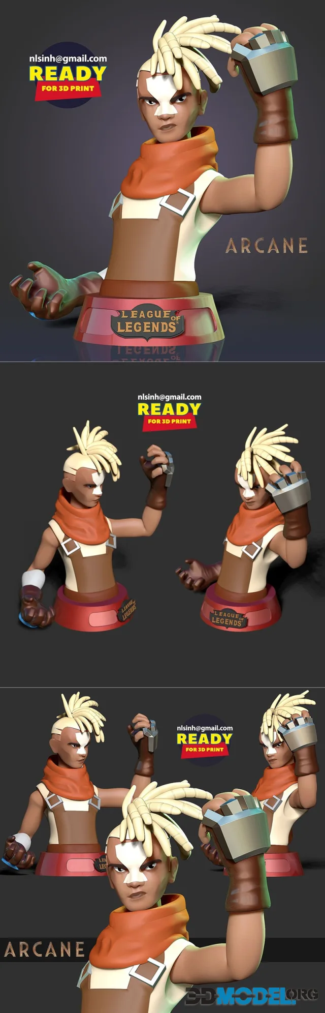 Ekko Arcane Fanart – Printable