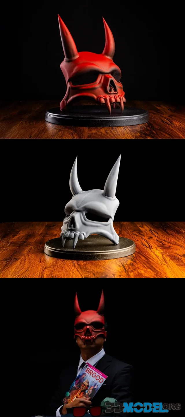 Devil Mask of Spook Show from The Brood – Printable