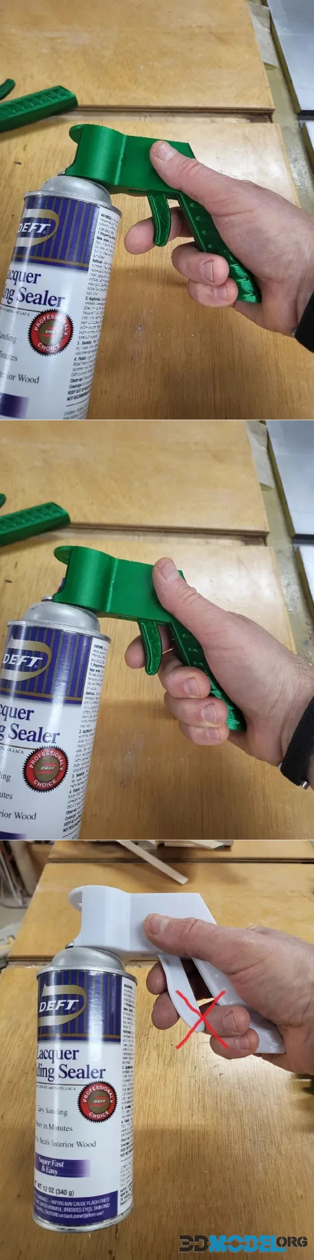 Spray Can Handle with No Logo and a Shorter Trigger – Printable