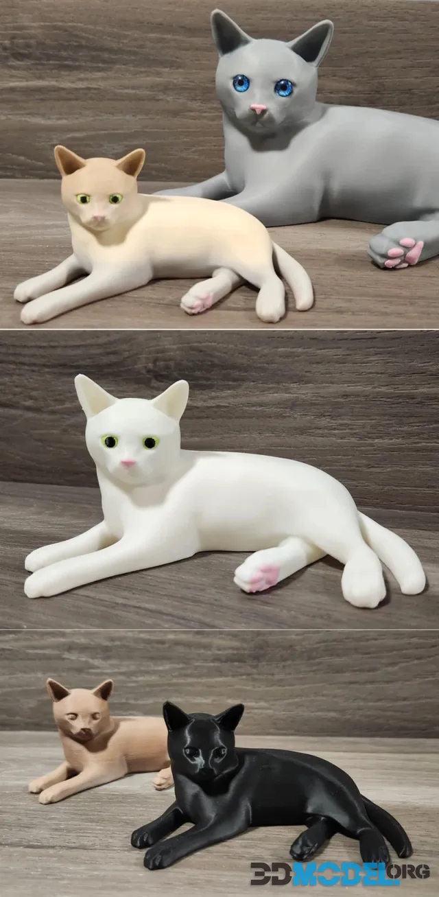 Laying Down Cat – Printable