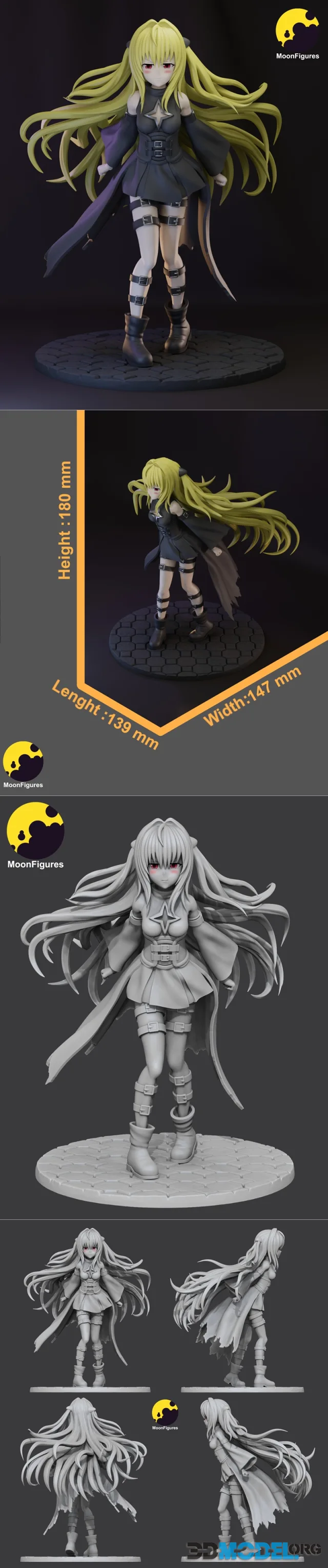 Moon Figures - To Love-Ru - Golden Darkness – Printable