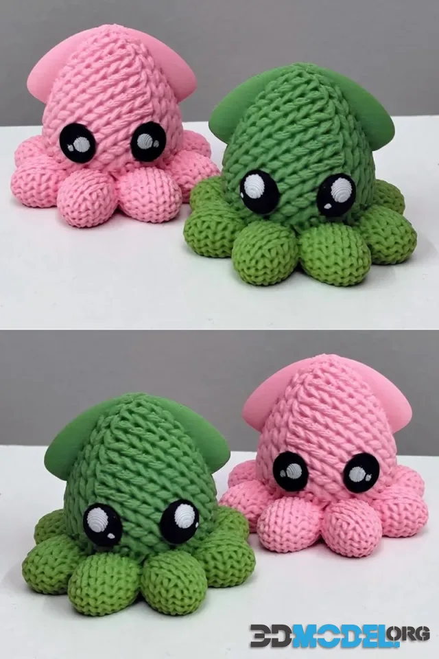 Knitted baby squid – Printable