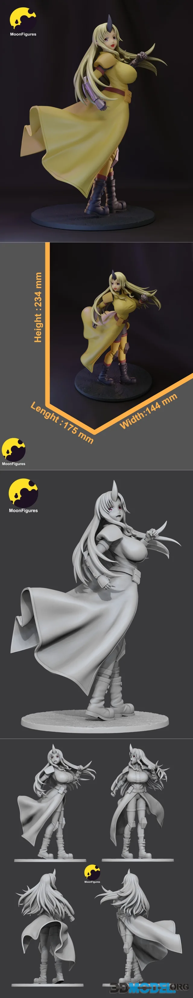 Moon Figures - Monster Musume - Tionishia – Printable