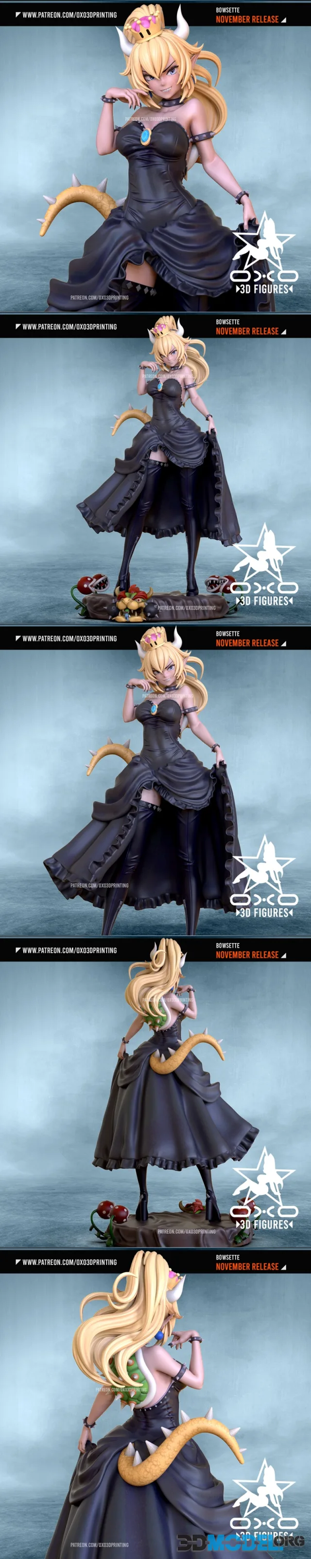 OXO3D Figures - Bowsette – Printable